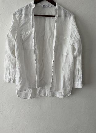 Лляна сорочка zara