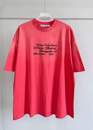 Футболка acne studios ❤️‍🔥  оверсайз  тонка, приємна до тіла