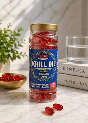 V i t a p o l —- k r i l l.  o i l —- 200 капсул .