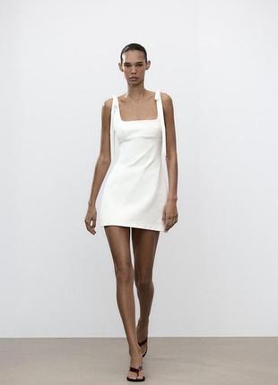 Біла сукня zara