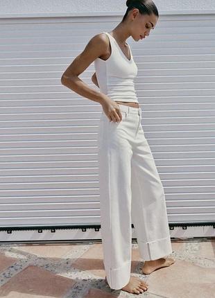 Супер стильні джинси barrel zw колекція zara
