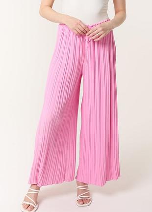 Zara рожеві кюлоти плісе 🌸 плісовані брюки бренду zara