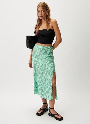 Юбка с разрезом h&amp;m p 36