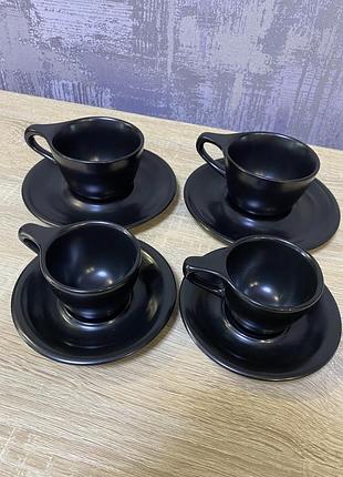 Набір чашок notneutral lino matte black