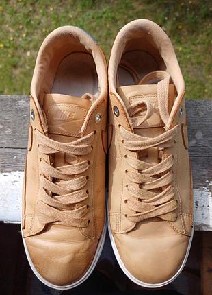 Оригінальні шкіряні кросівки nike blazer low se premium "vachetta tan", розмір 38,5
