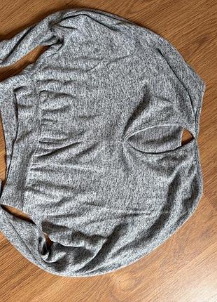 Кофтинка pull&bear сіра, розмір s 7
