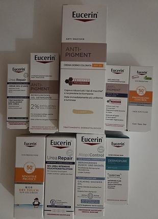 Набір денний крем проти пігментаціїї шкіри з тонуючим ефектом eucerin anti-pigment tinted spf 30