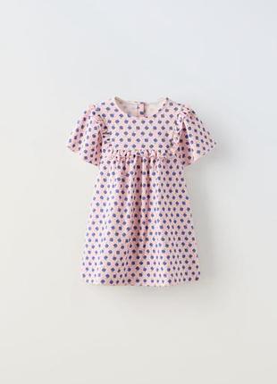Нова сукня zara baby в квіточку, р. 86 (18 міс / 1,5 роки), оригінал з бірками
