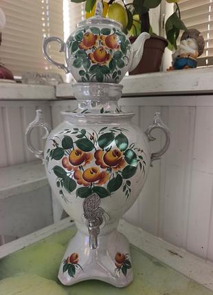 Фарфоровий набір-самовар срср, сумський фарфоровий завод (суми)