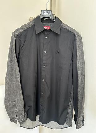 Diesel s-simply-dnm чорна сорочка original розмір 50