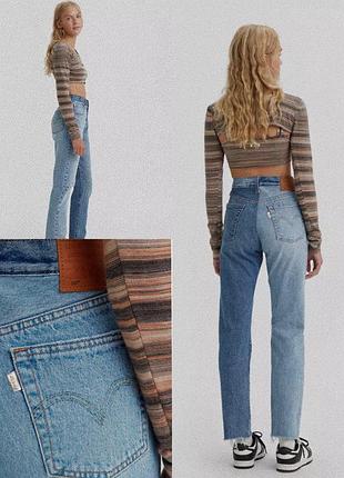 Джинсы levis 501 прямой крой высокая посадка