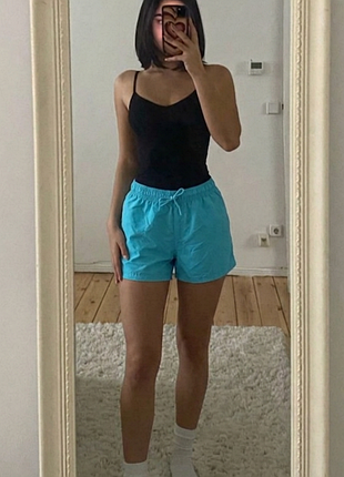 Голубые легкие летние шорты ☀️ gina benotti ☀️ пляжные спортивные шорты на шнурке