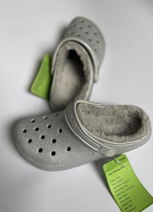 Crocs classic glitter lined clog w7 38 оригінал