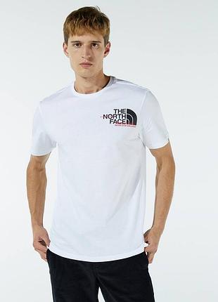Чоловіча біла натуральна  футболка від the north face