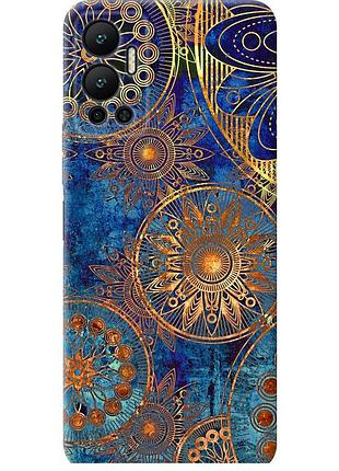 Чохол силіконовий на телефон infinix hot 12 золотий візерунок "678u-2864-58250"