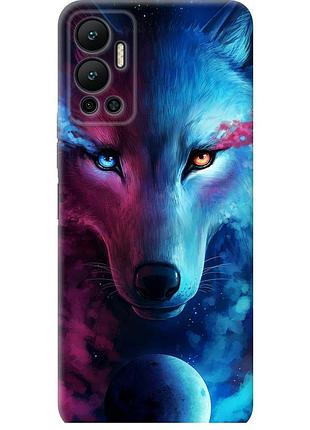 Чохол силіконовий на телефон infinix hot 12 арт-вовк "3999u-2864-58250"