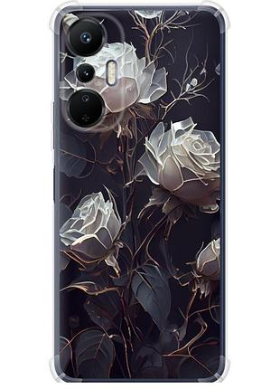 Чехол силикон с усиленными углами на телефон infinix hot 20s розы 2 "5550sp-2965-58250"