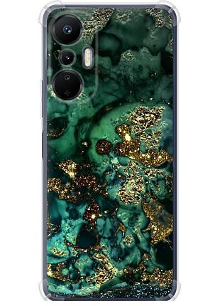 Чохол силіконовий протиударний с посиленими кутами на телефон infinix hot 20s мармур золото багатство "5419sp-2965-58250"
