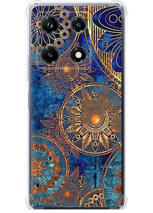 Чохол силіконовий протиударний с посиленими кутами на телефон infinix note 30 pro золотий візерунок "678sp-3427-58250"