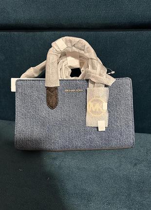 Michael kors сумка жіноча нова джинсова мк кросбоді оригінал