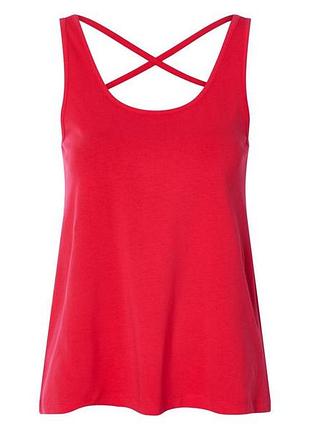 Топ с перекрещенными лямками для женщины esmara lycra® 480834 s красный