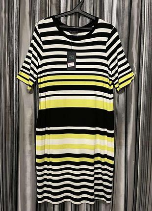 Платье трикотажное от m&amp;s. р-р: 18, 46(ев).
