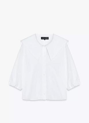 Сорочка з акцентним комірцем zara