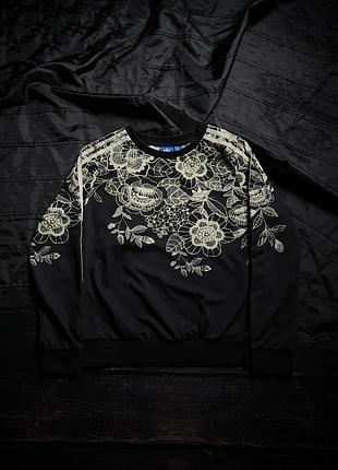 Adidas trefoil lace graphic sweatshirt