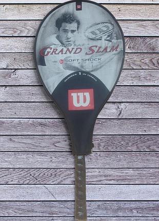 Тенісна ракетка — wilson pete sampras grand slam titanium, оригінал америка в чохлі для початківців та досвідчених
