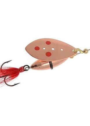 Блесна вращающаяся myran wipp 7g copper #red dots (6542-305)