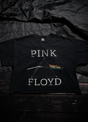 Gildan pink floyd “the dark side of the moon” cropped t-shirt