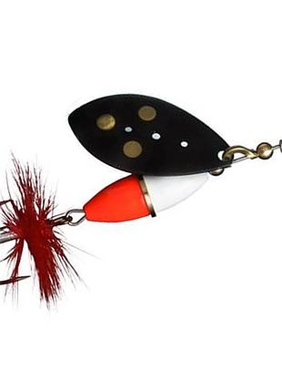 Блесна вращающаяся myran wipp 10g black #white/hot (6543-09)