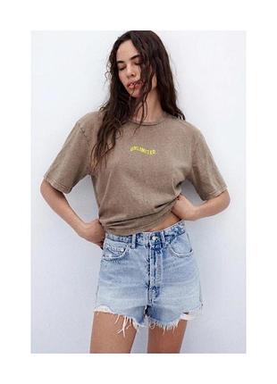 Вареная футболка zara лимитированная коллекция