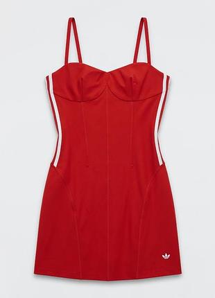Класне adidas originals плаття червоне міні m — сукня sportswear київ