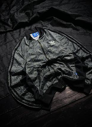 Vintage adidas big logo trefoil seigaiha track jacket