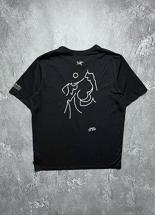 Vintage винтажная футболка arc’teryx арктерикс big logo outdoor аутдор size l размер л
