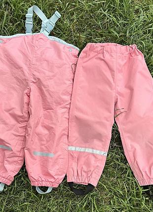 Брюки 98,110,116,122 демисезонные, дождевики playshoes, h&amp;m, tchibo