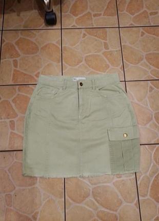 Юбка коттоновая р.28 mex,или м. zara