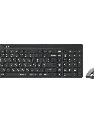 Комплект a4tech fstyler fg2400 air mouse беспроводная клавиатура и мышь black