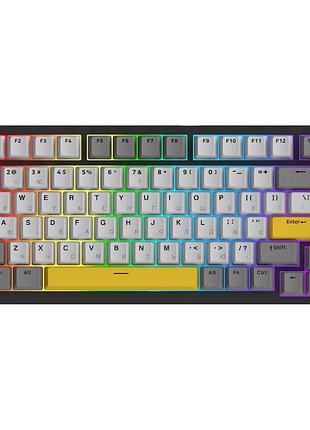 Клавиатура беспроводная ajazz ak820 pro gift switch механическая rgb black (ak820pro-g-bgy)