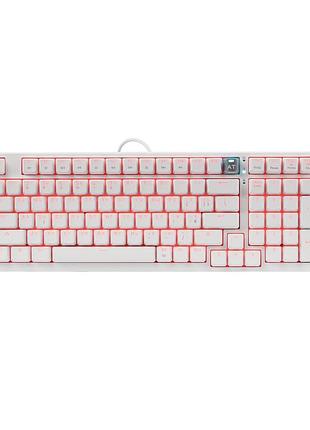 Клавиатура игровая bloody at98 оптико-механическая 98 клавиш alpha optical switch rgb white