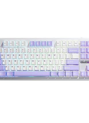 Клавиатура aula f87 usb механическая blue switch white