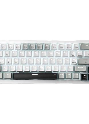 Клавіатура gamepro mk116 silverlight red switch gray/white
