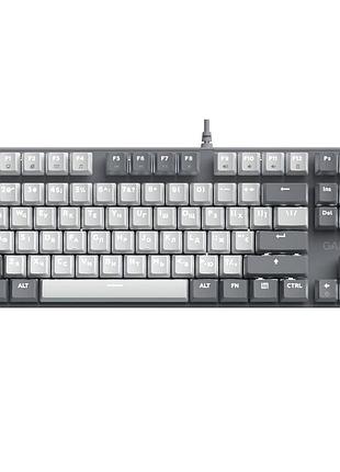 Клавіатура gamepro genesis metallic mk110g 87 клавіш gray