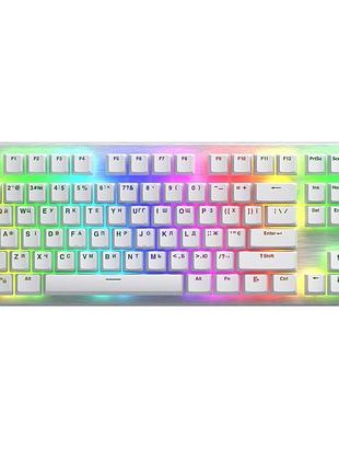 Ігрова механічна клавіатура hator gravity x tkl orange switch white