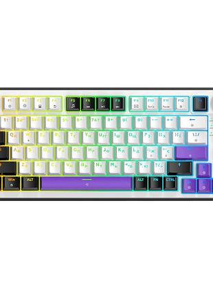 Клавиатура hator hellyberry hk75 75 клавиш hellyberry switch white/violet