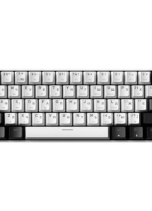Ігрова механічна клавіатура gamepro genesis joker mk124w outemu red white