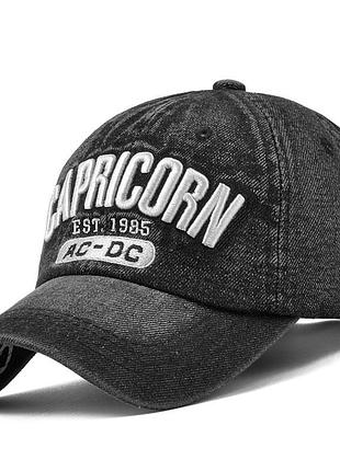 Бейсболка джинсова capricorn чорний