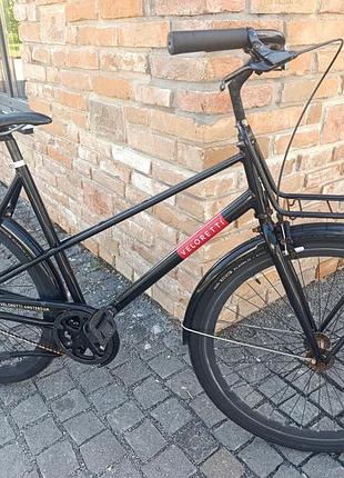 Велосипед veloretti 28" alu, гарний стан, чорний б/у