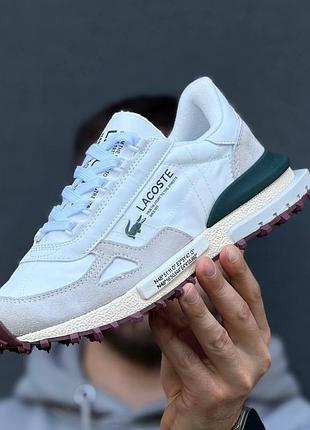 Мужские кроссовки лакоста стильные повседневные lacoste elite active 39